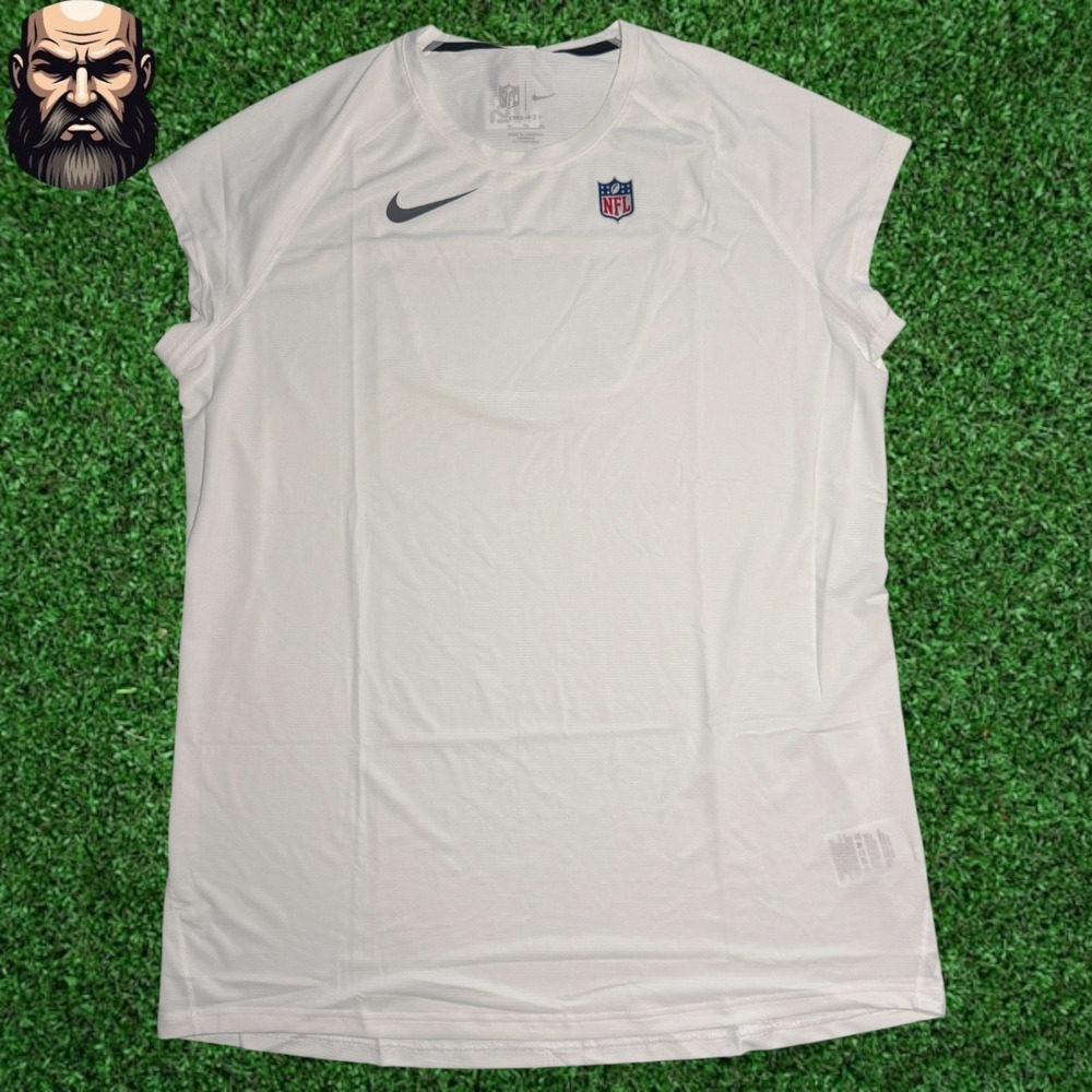 Nike NFL On Field Player Issued Dri-Fit 1/2 Sleeve Shirt CW6305-100 Men Size XL